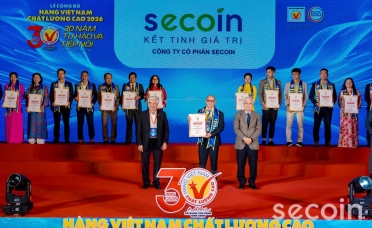 Secoin vinh dự đón nhận danh hiệu - Hàng Việt Nam chất lượng cao 2026